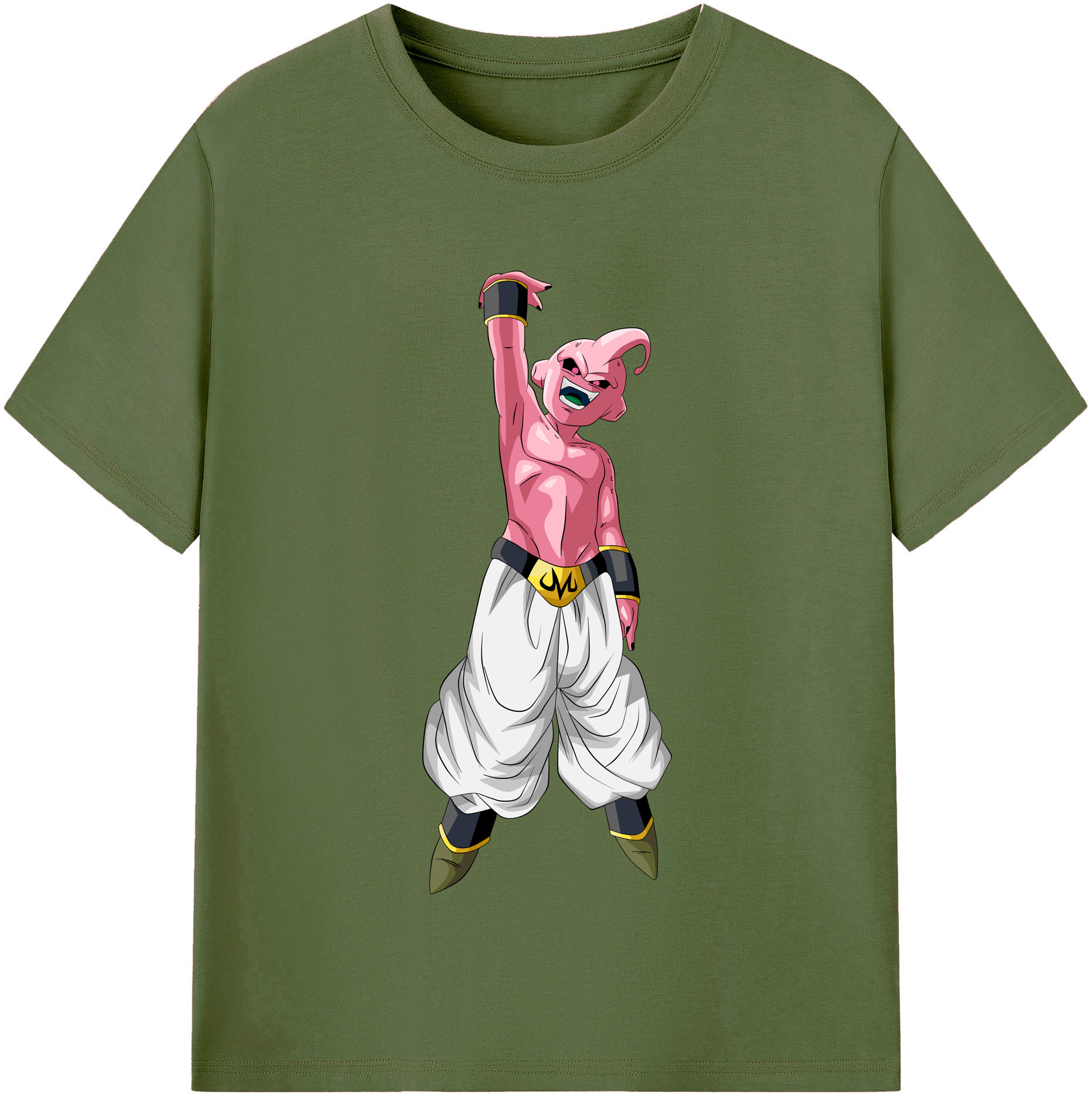 （画像用） ドラゴンボール 魔人ブウ DRAGON BALL Majin Buu 綿100％半袖Tシャツ（フロントプリント）